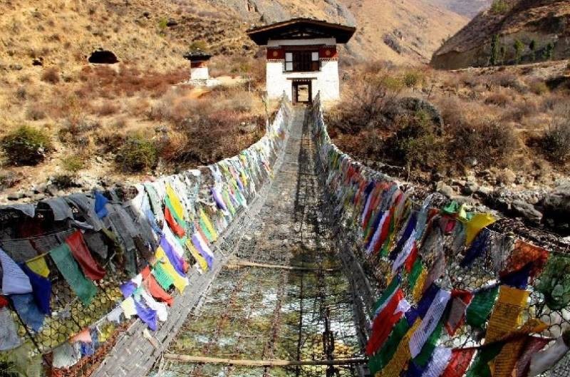 Iron Bridge in Bhutan